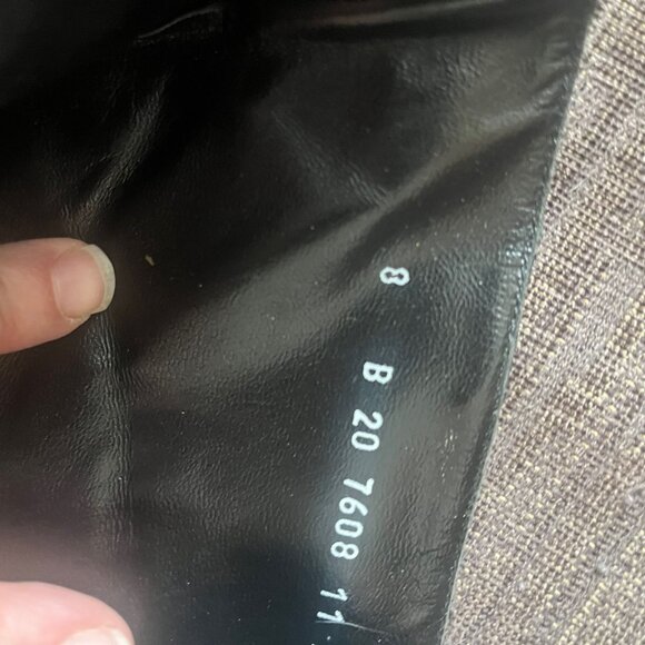 ROBERT CLERGERIE Black Leather Snake Embossed Wedge Ankle Boots Size 8 - Picture 8 of 9